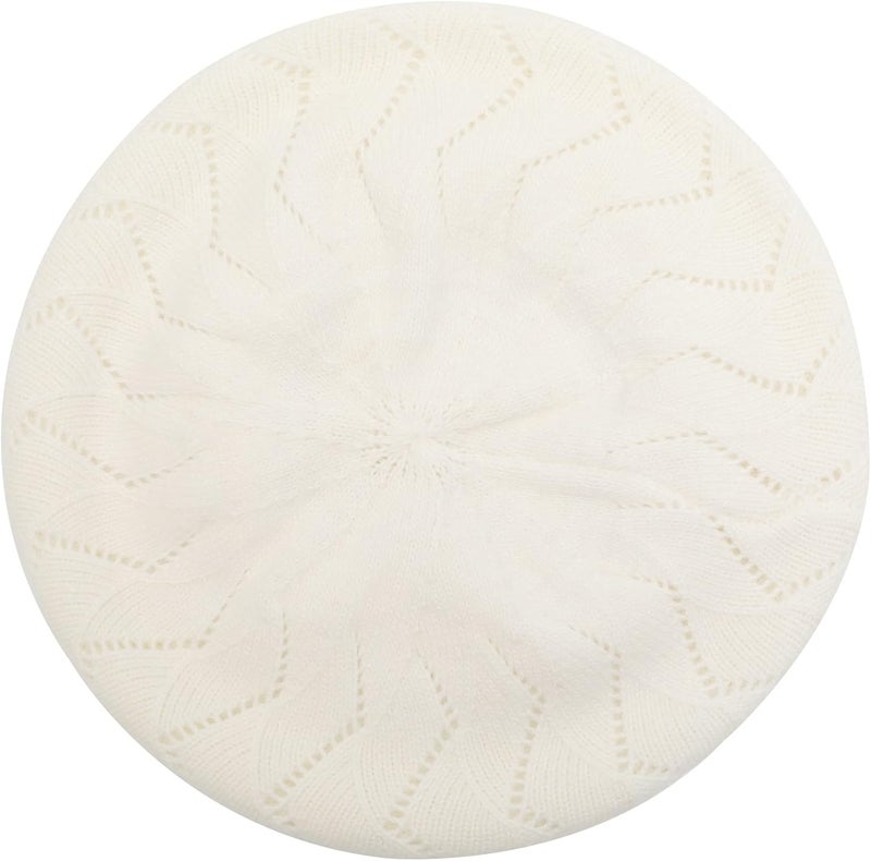 ZLYC French Beret hat, Reversible Solid Color Knit Warm Beret Cap for Womens Girls - Image 5